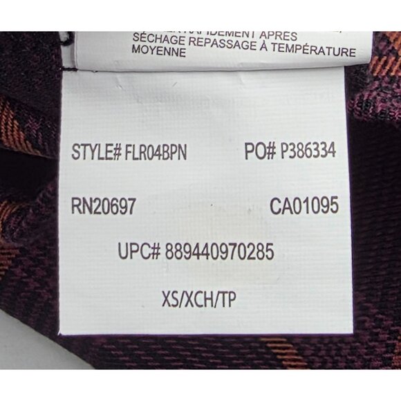 Women's - Dickies Baker Plaid Long Sleeve Button Down Shirt, Size XS - Picture 6 of 8